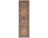 9 Feet Brown Kazak Afghan Hand Knotted Wool Runner Rug